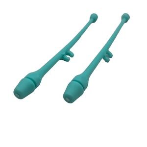 Barbie Careers Rhythimic Doll Gymnast Replacement Batons Aqua Blue Accessories